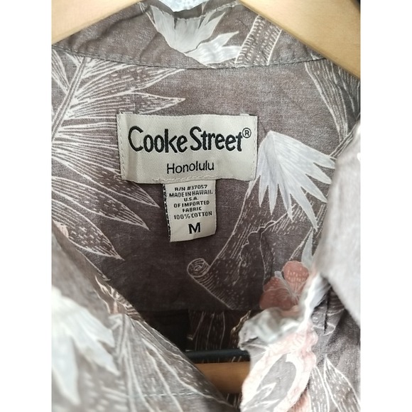 Cooke Street Honolulu Short Sleeve Hawaiian Shirt Mens Medium Button Up Floral - Picture 4 of 5